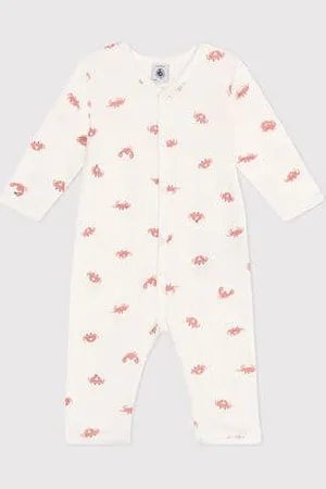 Petit Bateau Pigiama senza piedini in cotone con granchi neonato