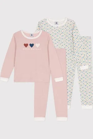 Petit Bateau Set di 2 pigiami in cotone bambino