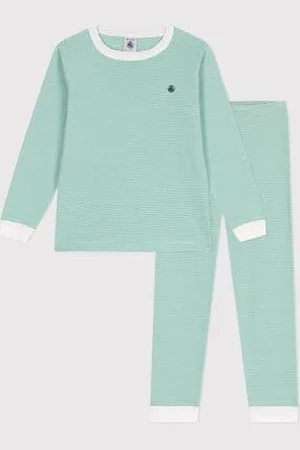 Petit Bateau Pigiama in cotone a righe bambino