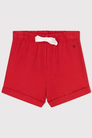 Petit Bateau Shorts in cotone tinta unita neonato