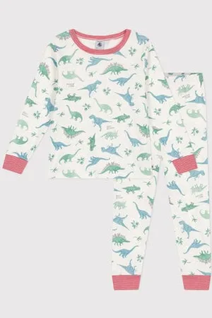 Petit Bateau Pigiama in cotone con dinosauri stampati bambino
