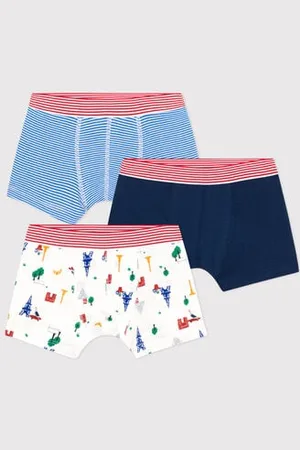 Petit Bateau Confezione da 3 boxer Parigi in cotone bambino