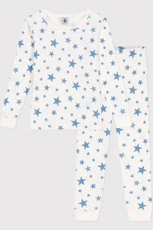 Petit Bateau Pigiama per bambini molto aderente in cotone stampato