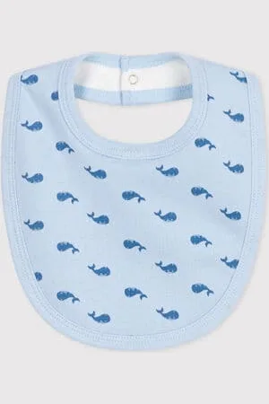 Petit Bateau Bavaglino nascita in cotone con stampa