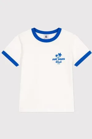 Petit Bateau T-shirt a maniche corte in cotone con stampa bambino