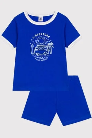 Petit Bateau Pigiama corto in cotone bambino