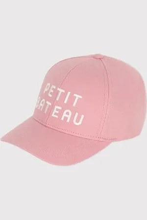Petit Bateau Berretto da barchetta in cotone rosa per bambina