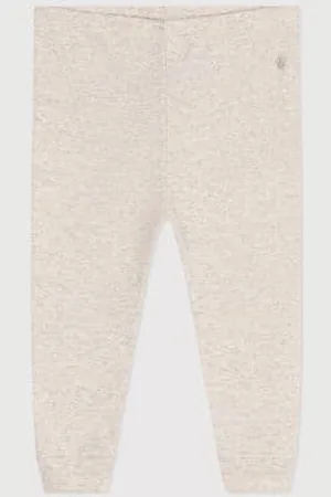 Petit Bateau Leggings in cotone tinta unita neonato
