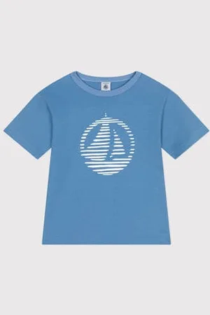 Petit Bateau T-shirt a maniche corte in cotone con stampa bambino