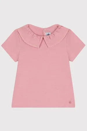 Petit Bateau T-shirt a maniche corte in cotone tinta unita bambino
