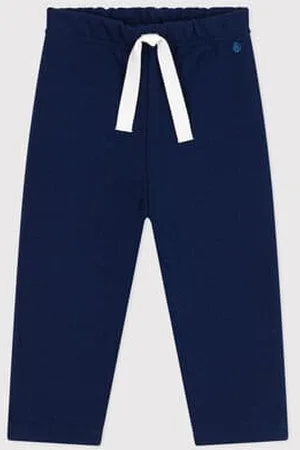Petit Bateau Joggers in cotone tinta unita neonato