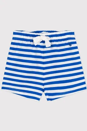 Petit Bateau Shorts in cotone a righe neonato.
