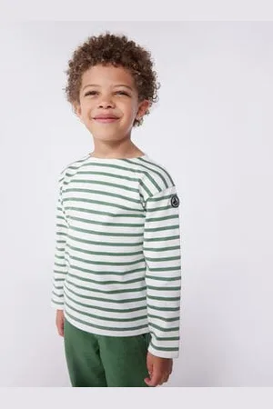 Petit Bateau Maglia a righe a maniche lunghe in cotone unisex