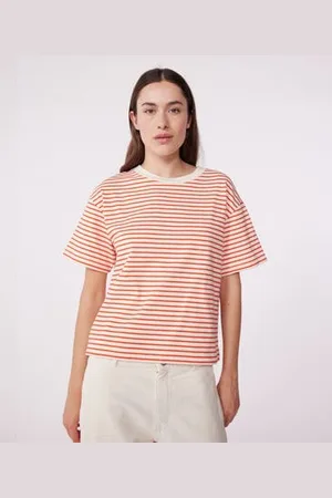 Petit Bateau T-shirt Le Boxy in cotone a righe donna