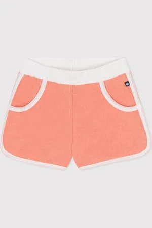 Petit Bateau Shorts in spugna di cotone tinta unita bambina