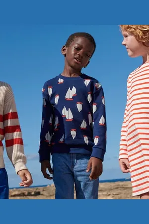 Petit Bateau Felpa in cotone stampato bambino