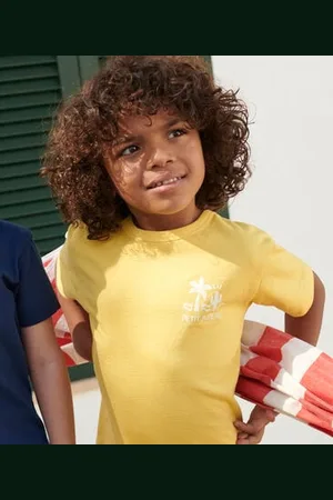 Petit Bateau T-shirt a maniche corte in cotone con stampa bambino