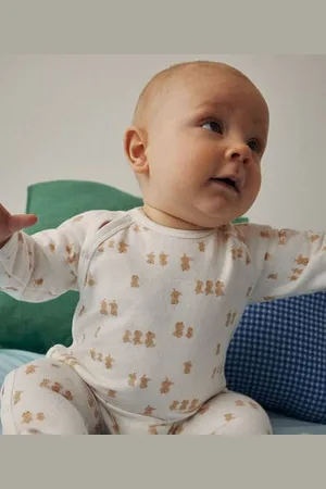 Petit Bateau Pigiama in tessuto felpato neonato
