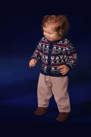 Petit Bateau Cardigan in maglia con lana neonato