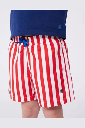 Petit Bateau Shorts da mare a righe bambino