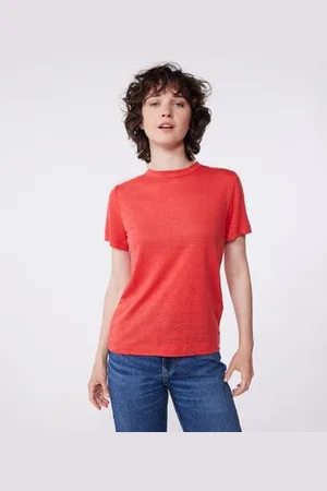 Petit Bateau T-shirt a maniche corte in lino donna