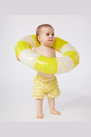 Petit Bateau Shorts da bagno con stampa di squalo neonato