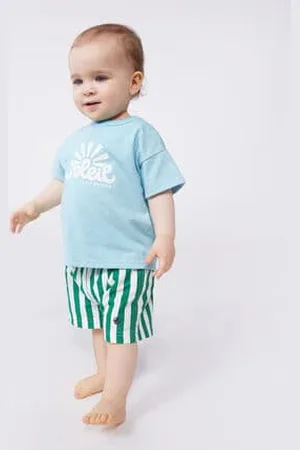 Petit Bateau T-shirt a maniche corte in cotone tinta unita neonato