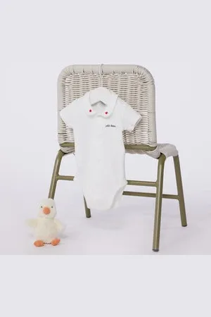 Petit Bateau Body nascita a maniche corte e con colletto in cotone