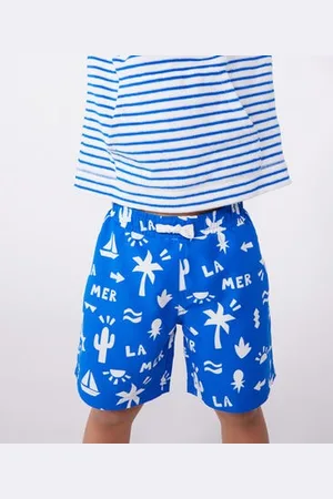 Petit Bateau Shorts da mare bambino con stampa