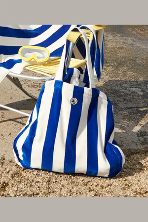 Petit Bateau BORSA DA DONNA IN SPUGNA BOUCLETTE A RIGHE