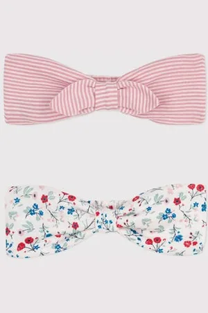 Petit Bateau Confezione da 2 fasce in cotone neonata