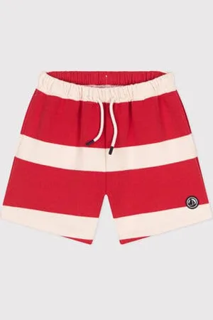 Petit Bateau Shorts in cotone a righe bambina
