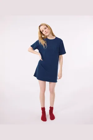 Petit Bateau Camicia da notte a maniche corte in cotone donna