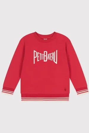 Petit Bateau Felpa in cotone stampato bambino unisex