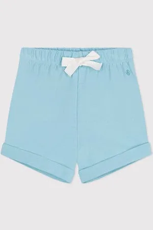 Petit Bateau Shorts in cotone tinta unita neonato