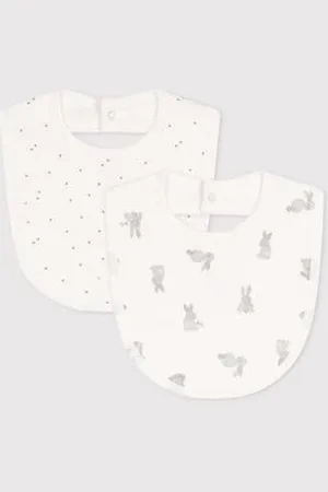 Petit Bateau CONFEZIONE DA 2 BAVAGLINI IN COTONE PER NEONATI