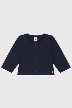 Petit Bateau Cardigan in jersey spesso per bebè