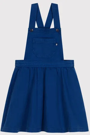 Petit Bateau Abito salopette in serge bambina