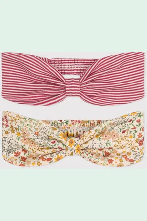 Petit Bateau Confezione da 2 fasce bebè in cotone