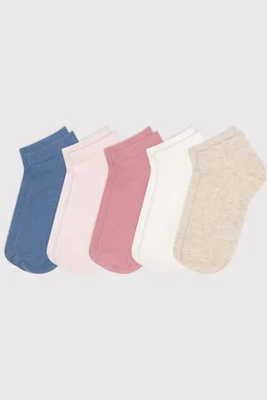 Petit Bateau 5 paia di calzini in cotone tinta unita bambino