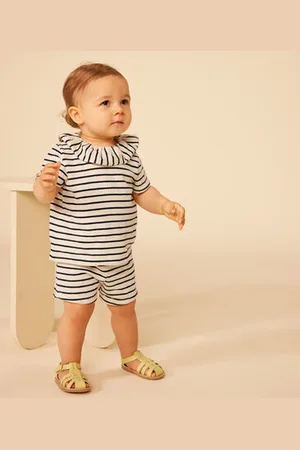 Petit Bateau Blusa bebè a maniche corte in jersey