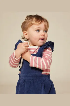 Petit Bateau Maglia a righe in cotone spesso neonato