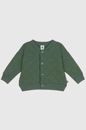 Petit Bateau Cappotto teddy in tubique trapuntato bebè