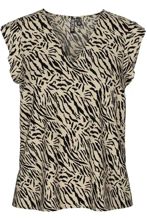 Pieces® Top Con Maniche Ad Aletta