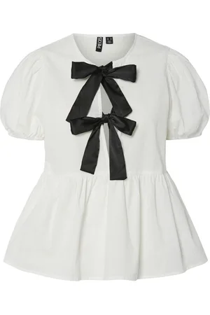 Pieces® Top Con Maniche A Sbuffo