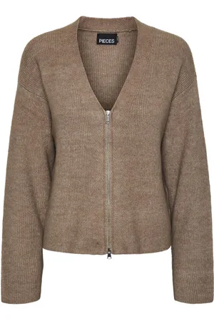 Pieces® Cardigan Con Cerniera Anteriore