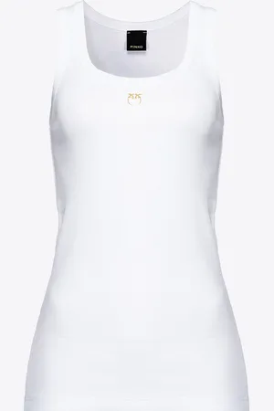 Pinko Tank top ricamo Love Birds, , L
