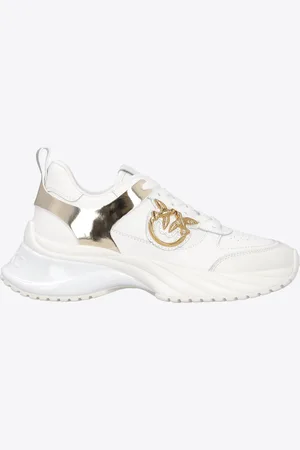Pinko Sneakers Ariel effetto pelle con dettagli specchio, , 36