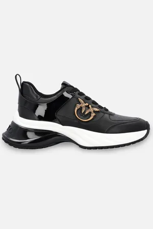 Pinko Sneakers Ariel effetto pelle con dettagli specchio, , 41