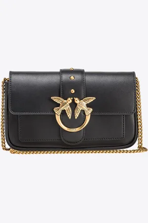 Pinko Borsetta pochette Love Bag in pelle con tracolla sottile, - , U
